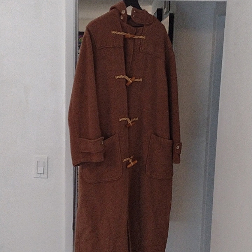 Polo Ralph Lauren men's camel hooded toggle coat in medium